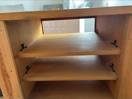 Photo of free Oak TV corner cabinet (Goring-by-Sea) #3