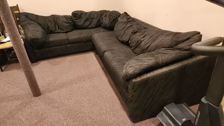 Photo of free Black Sectional Couch (North part of Buffalo Grove) #3