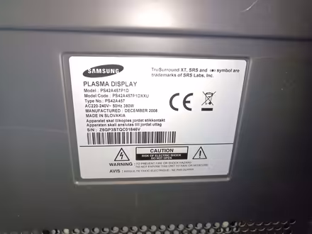 Photo of free Samsung 42" Plasma TV/Disolay (Kings Hill ME19) #2