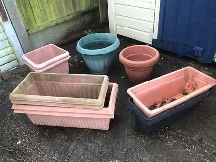 Photo of free Large plastic planters (Shelton Lock DE73) #1
