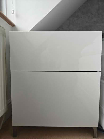 Photo of free White IKEA bedside table (CV7) #2