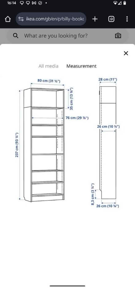 Photo of free IKEA billy bookcase (Surrey Quays SE16) #2