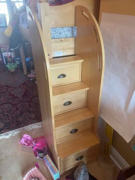 Photo of free Kids loft with stairs for twin bed (Montgomery, NJ) #3
