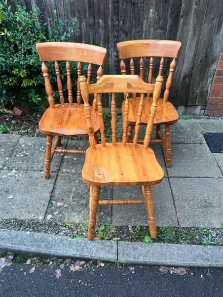 Photo of free Three wooden chairs (Horfield Bristol) #1
