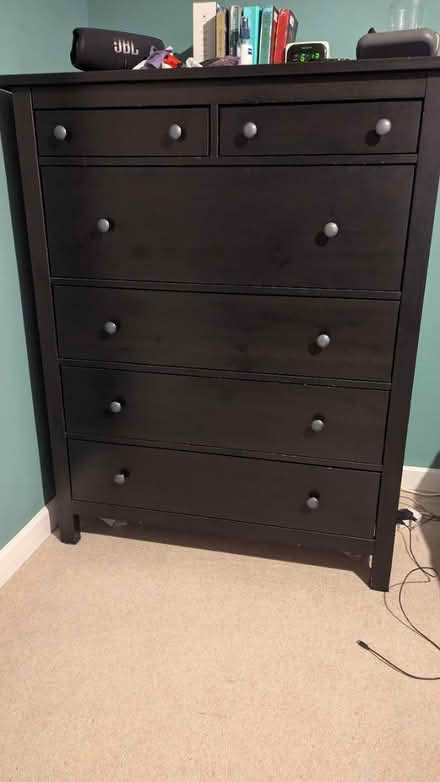 Photo of free Black chest of drawers (Chesham HP5) #1