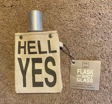 Photo of free Toteable flask & shot glass (Ridgefield, CT) #1