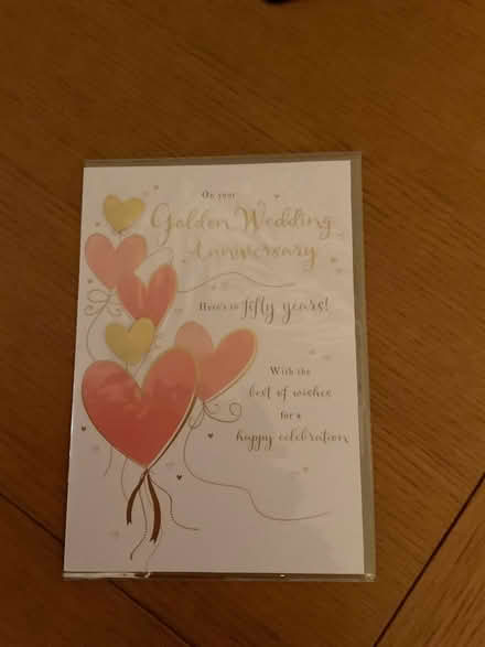 Photo of free 50th Wedding Anniversary Card (Covingham SN3) #1