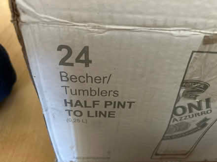 Photo of free Open box 18 half pint Peroni glass (Near Kew Gardens, Richmond) #2