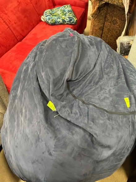 Photo of free Large Blue Microfiber Bean Bag (Renton Hill) #2