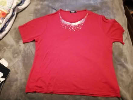 Photo of free Red silver ladies t-shirt - size 22 (Maidenhead SL6) #1