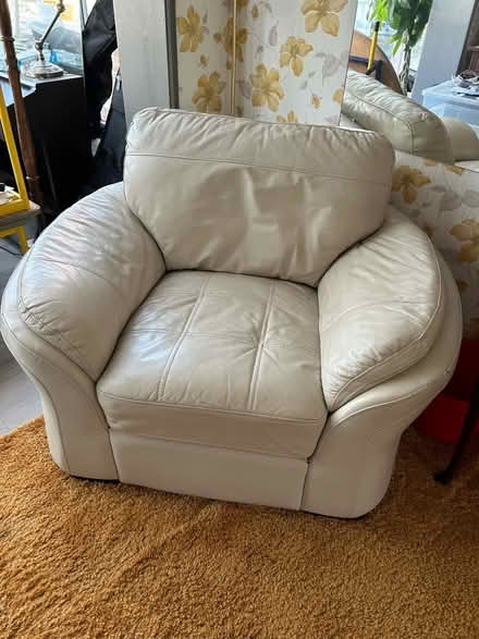 Photo of free Large Leather Armchair (Hangleton,) #1