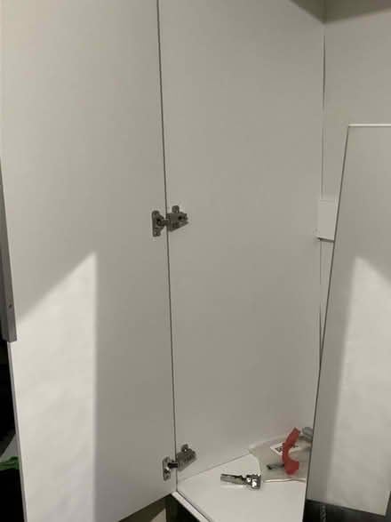 Photo of free White double mirrored wardrobe and a petite double bed. (Selhurst SE25) #1