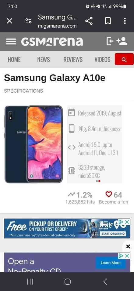 Photo of free T-Mobile Samsung Galaxy A10e (21044) #3