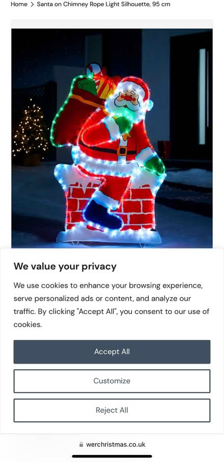 Photo of Christmas wall lights (New Brighton CH45) #1