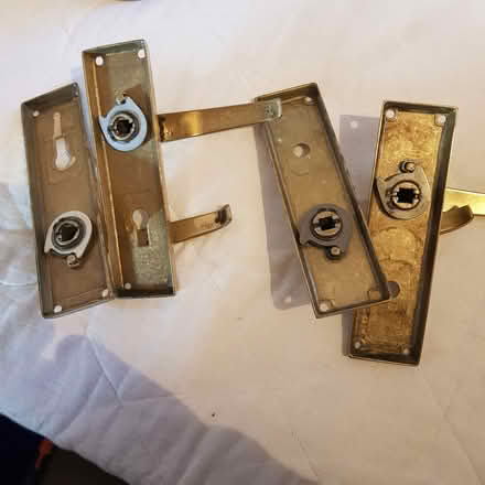 Photo of free Brass door handles (GU9 9e) #2