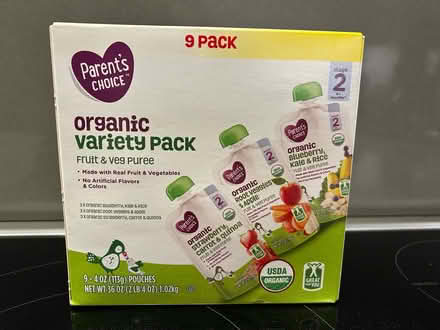 Photo of free Organic fruit/veggie puree (Central Menlo Park) #1