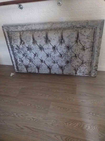 Photo of free Lovely Silver grey headboard (South Oxhey, Watford. WD19) #1