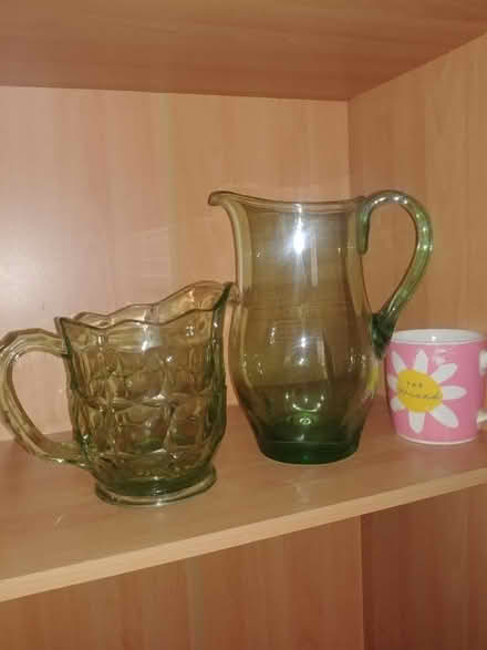Photo of free 2 x green glass jugs (Nr South Norwood Lakes SE19) #1