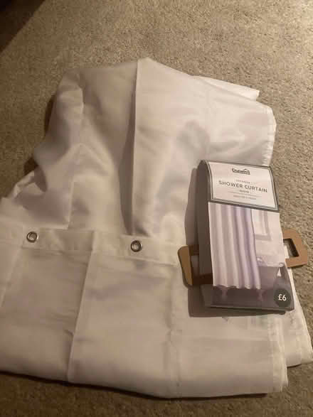 Photo of free White shower curtain piece (Hollingdean BN1) #1