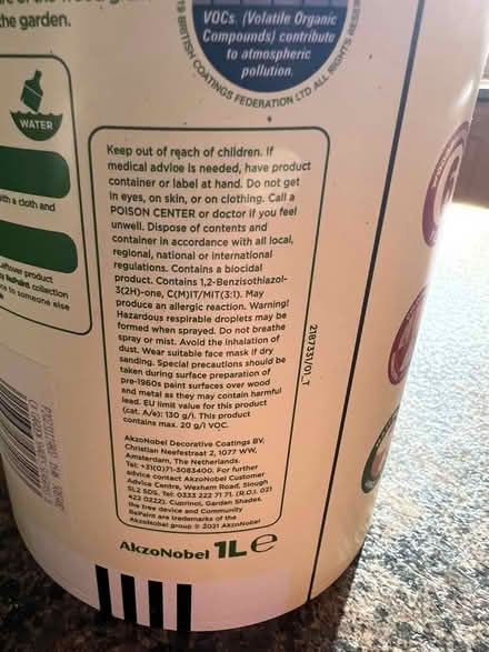 Photo of free Cuprinol Garden paint - Seagrass (Oakwood DE21) #2