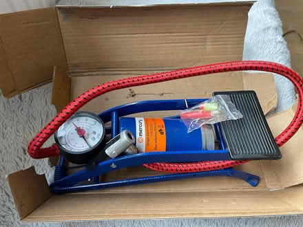 Photo of free Single Barrel Foot Pump with Gauge (SK4, Stockport) #1