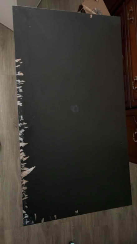 Photo of free Black table with imperfections (LS5) #2