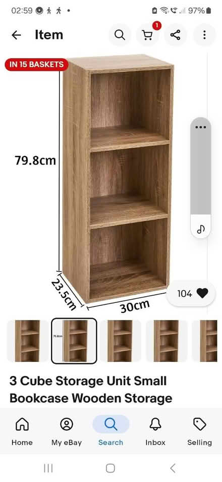 Photo of Small bookcase (Maple cross) #1