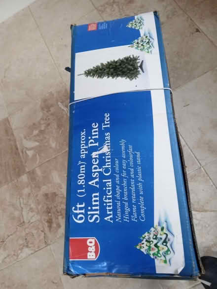 Photo of free 6ft B&Q Artificial Christmas Tree (Woodham Newton Aycliffe) #1