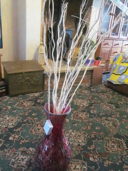 Photo of free Red Vase & Twig Lights (didsbury M20) #1
