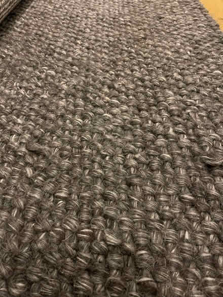 Photo of free Wool black/grey tufted rug (Altrincham WA14) #1