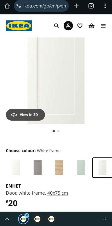 Photo of free Enhet ikea cupboard doors white (Plumstead, SE18) #3