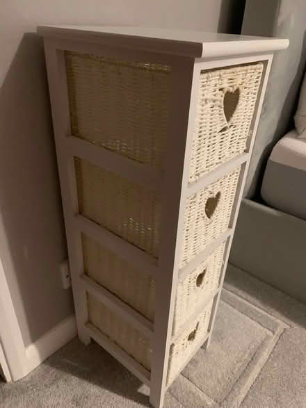 Photo of free Slimline wicker basket storage unit (Marks Gate RM6) #3