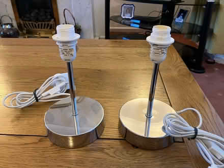 Photo of free Pair of chrome bedroom lights (Grange Park WA10) #1