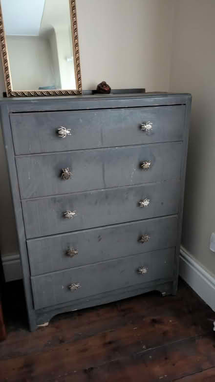 Photo of free Chest of drawers - worn (CH43) #1