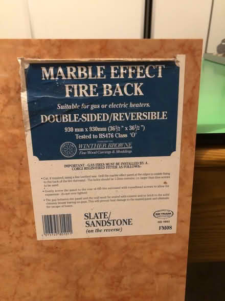Photo of free Back Panel For Gas Or Electric Heater (CT10) #1