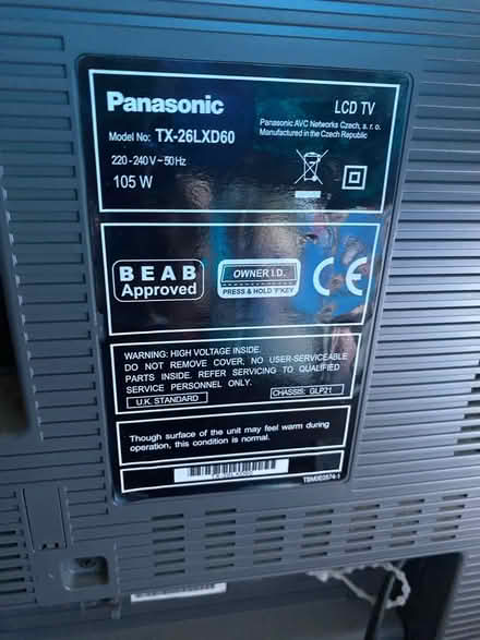 Photo of free Non-smart Panasonic tv 26” (GL2) #2