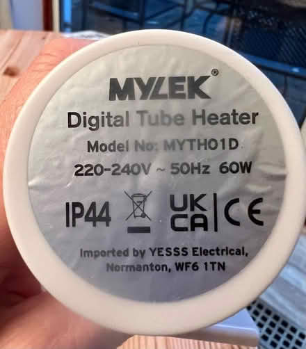 Photo of free Digital tubular heater 60w (Knotty Green HP9) #3