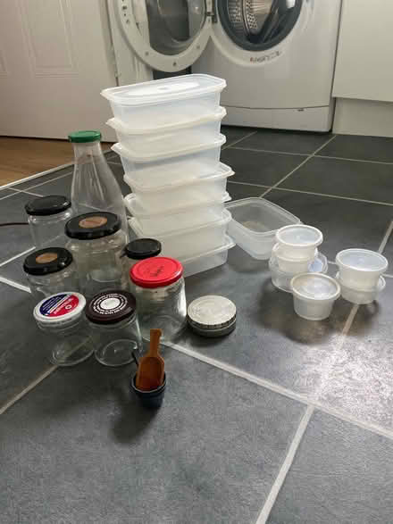 Photo of free Tupperware, jars, scoops (North shields NE30) #1