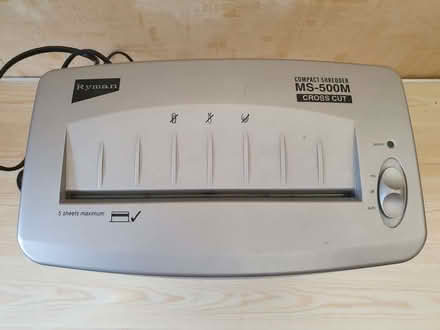 Photo of free Ryman paper shredder (St Pauls Ward GU15) #2