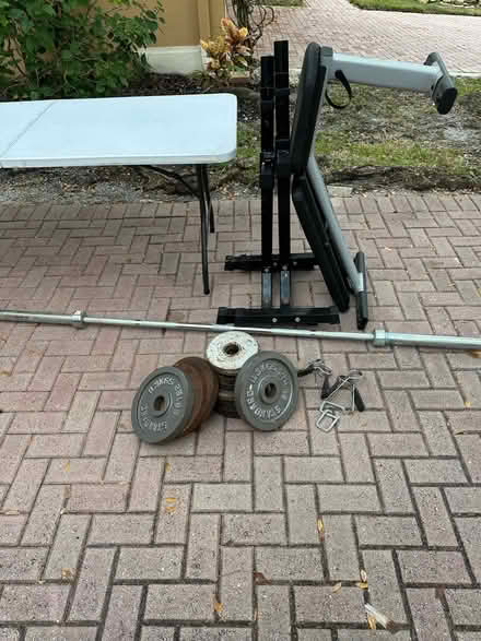 Photo of free Bench and weights (Coral Springs) #1