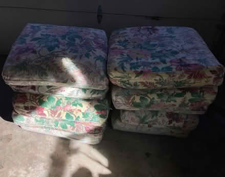 Photo of free Outdoor Couch & Chair Cushions (Cedar Ln & Gallows Rd) #4