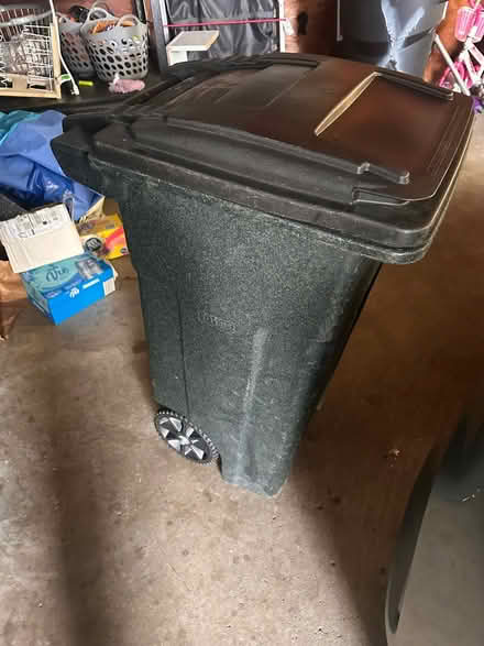 Photo of free 32 gallon trash can with wheels (Livonia) #3