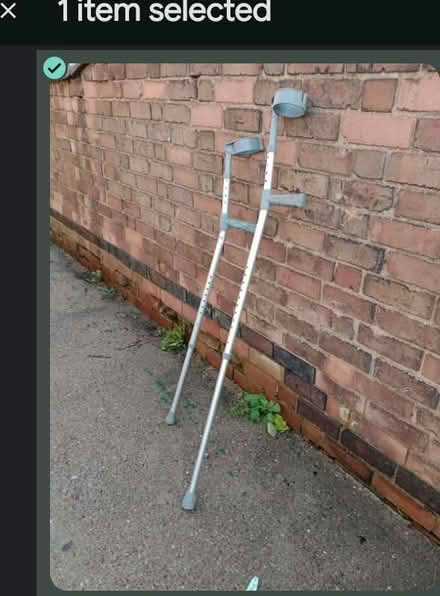Photo of free Pair of adult crutches. (Long Eaton NG10) #1