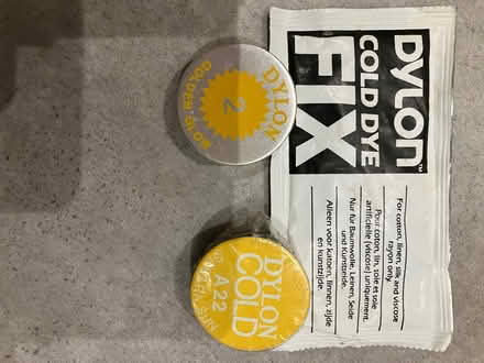 Photo of free Fabric dye, bright yellow (Chalkhouse Green RG4) #1