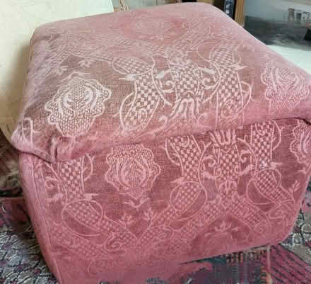 Photo of free Large lidded pouffe on wheels (Llandrindod LD1) #1