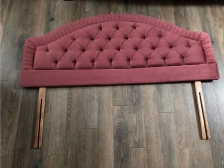Photo of free Double bed fabric headboard (Cranfield MK43) #1