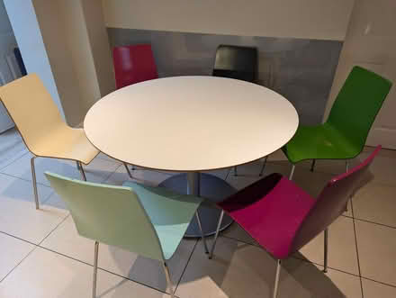 Photo of free IKEA kitchen table with 6 chairs (Kenpshott RG22) #1