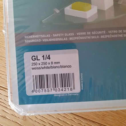 Photo of free Glass corner shelf with brackets (Norfolk Park S2) #2