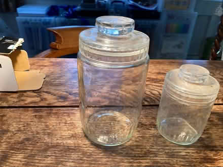 Photo of free Glass jars with airtight lids - good for fudge, biscuits, ho (Emmbrook RG41) #1
