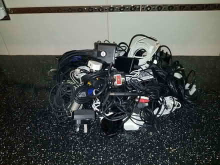 Photo of free Large bag of Computer Cables, Connectors and Accessories (Siddal Moor OL10) #1